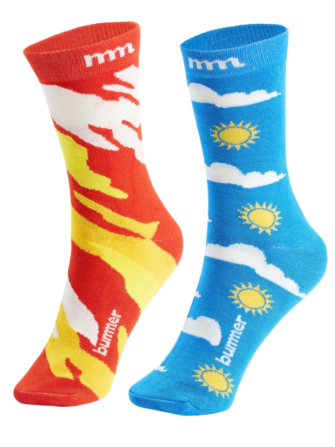 

bummer Unisex Pack Of 2 Odour-Free & Breathable Quarter Length Socks, Blue