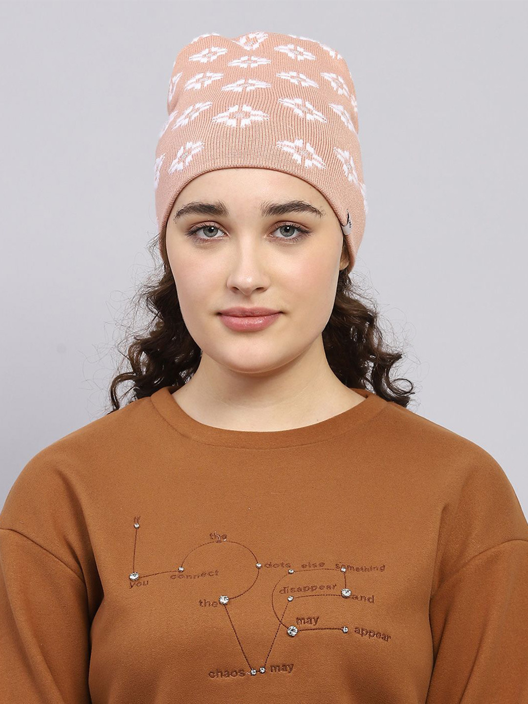 

Monte Carlo Women Woollen Beanie, Peach