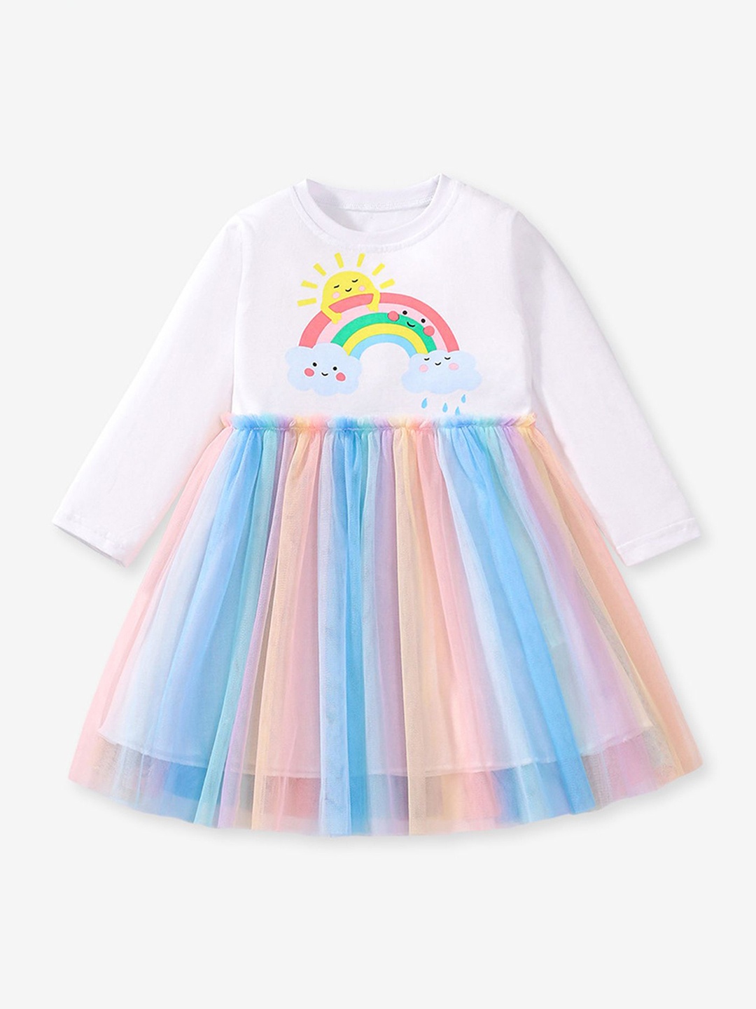

LULU & SKY Organic Cotton Dress, White