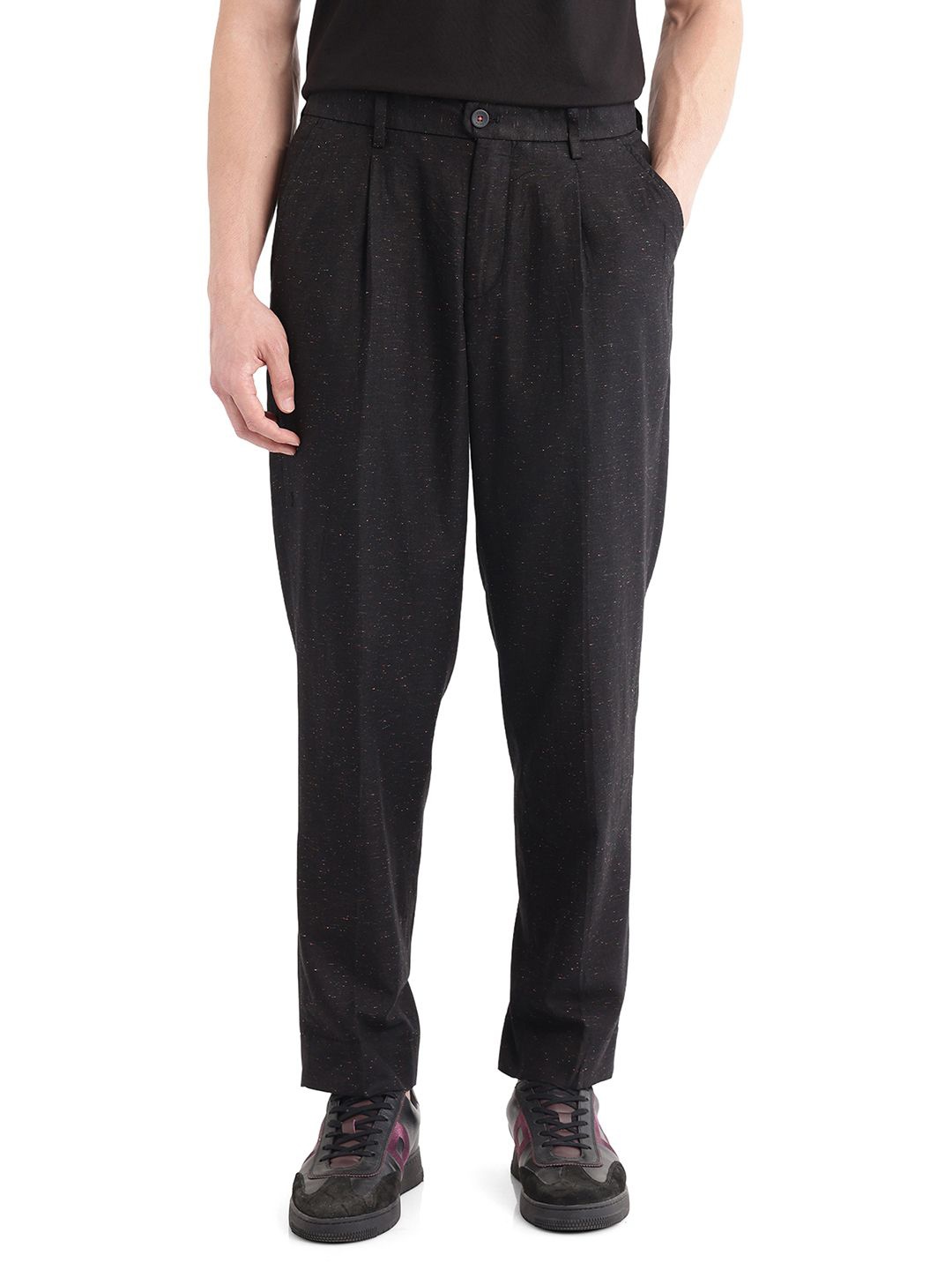 

RARE RABBIT Men Tailored Trousers, Black