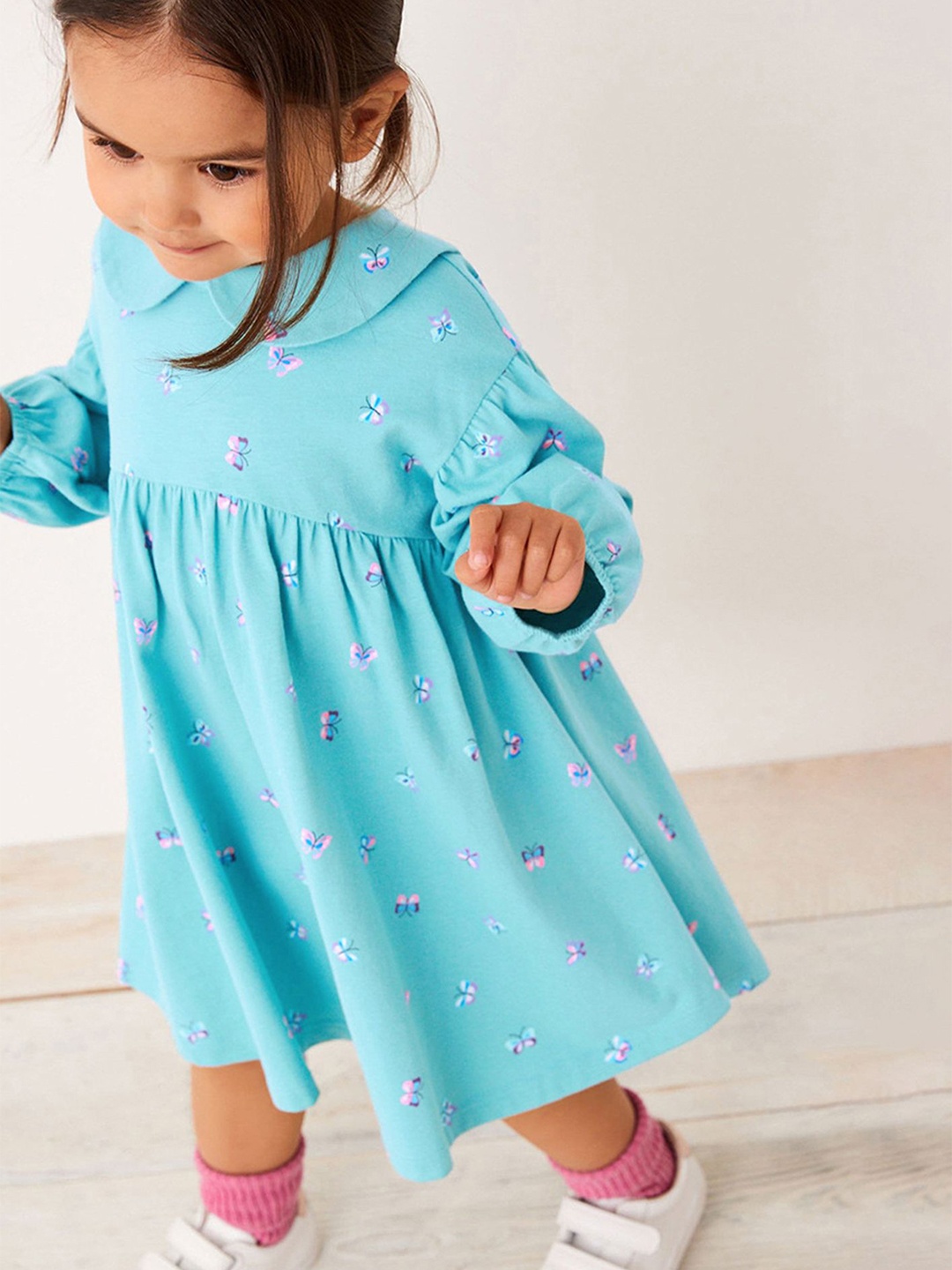 

LULU & SKY Organic Cotton Dress, Blue