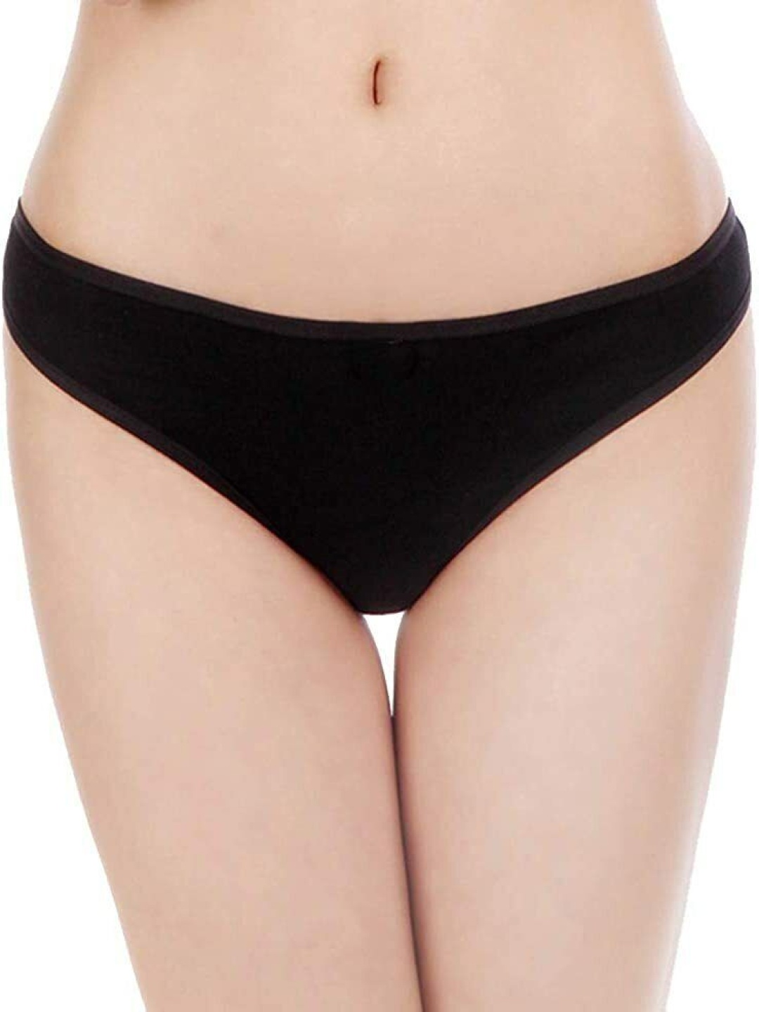 

Diving Deep Pack Of 3 Pure Cotton Low-Rise Thongs Briefs THONG_SKIN BLACK RED_XL, Beige