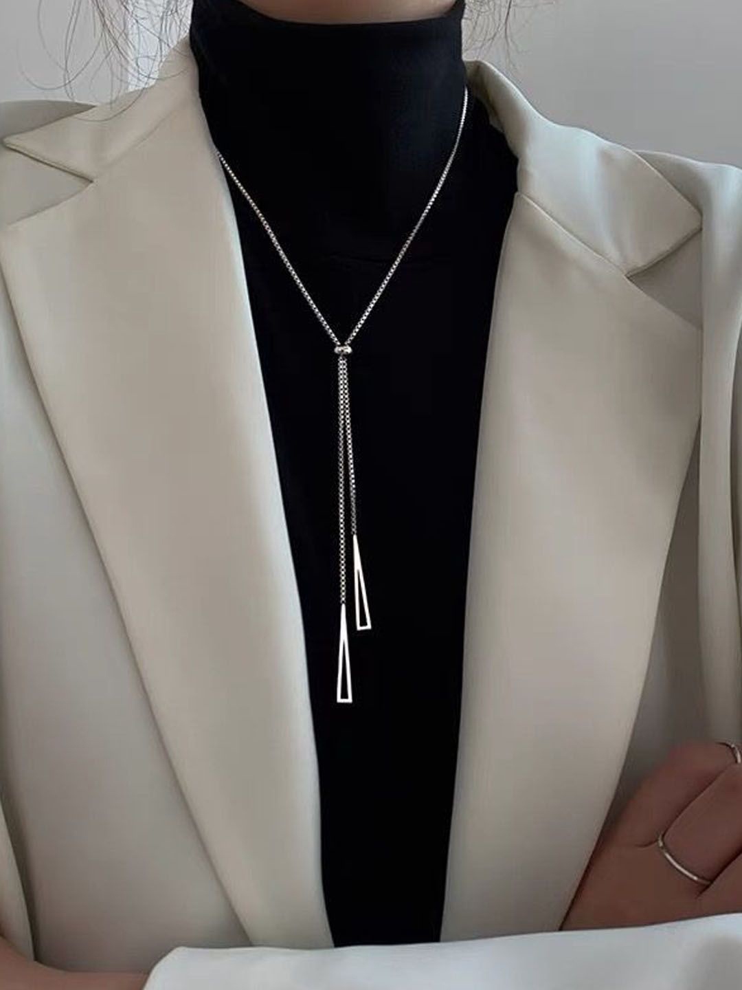 

StyleCast Silver-Toned Elegant Minimal Chain