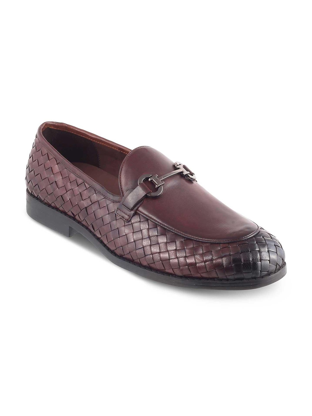 

Tresmode Men Leather Formal Loafers, Brown