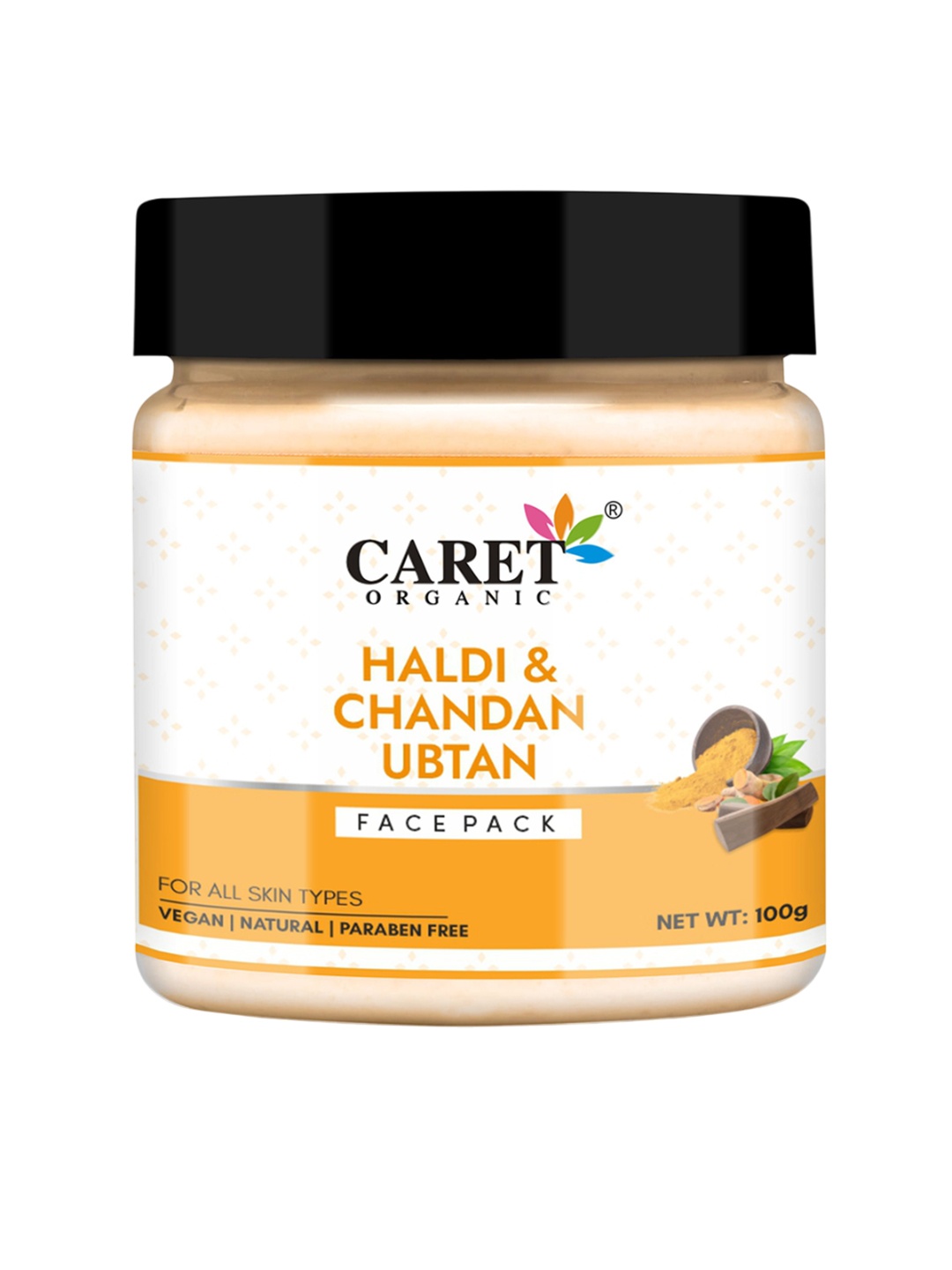 

CARET ORGANIC Haldi & Chandan Ubtan Face Pack - 100 g, White