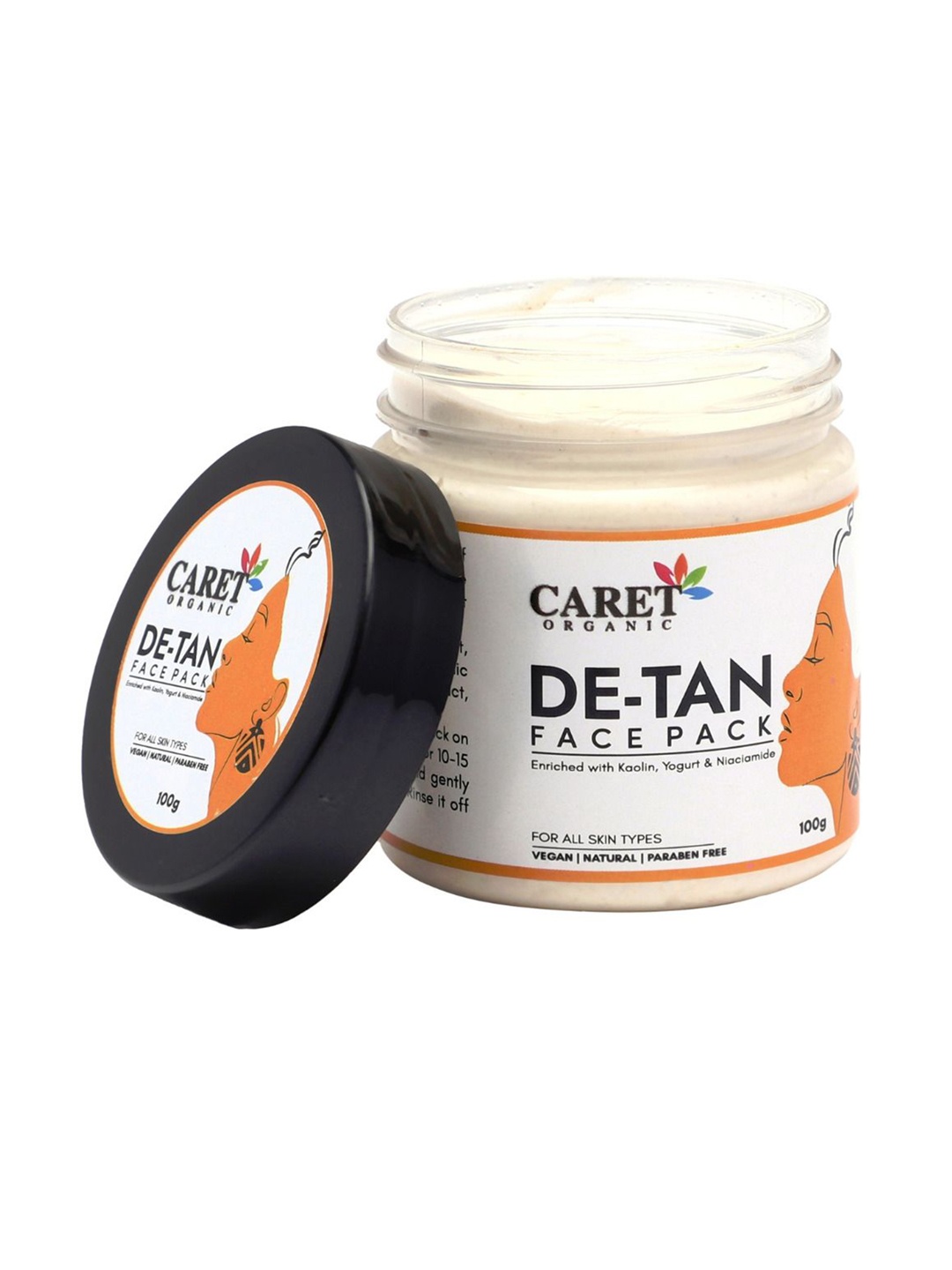 

CARET ORGANIC De -Tan Depigmentation & Tan Removal Face Pack- 100 g, White