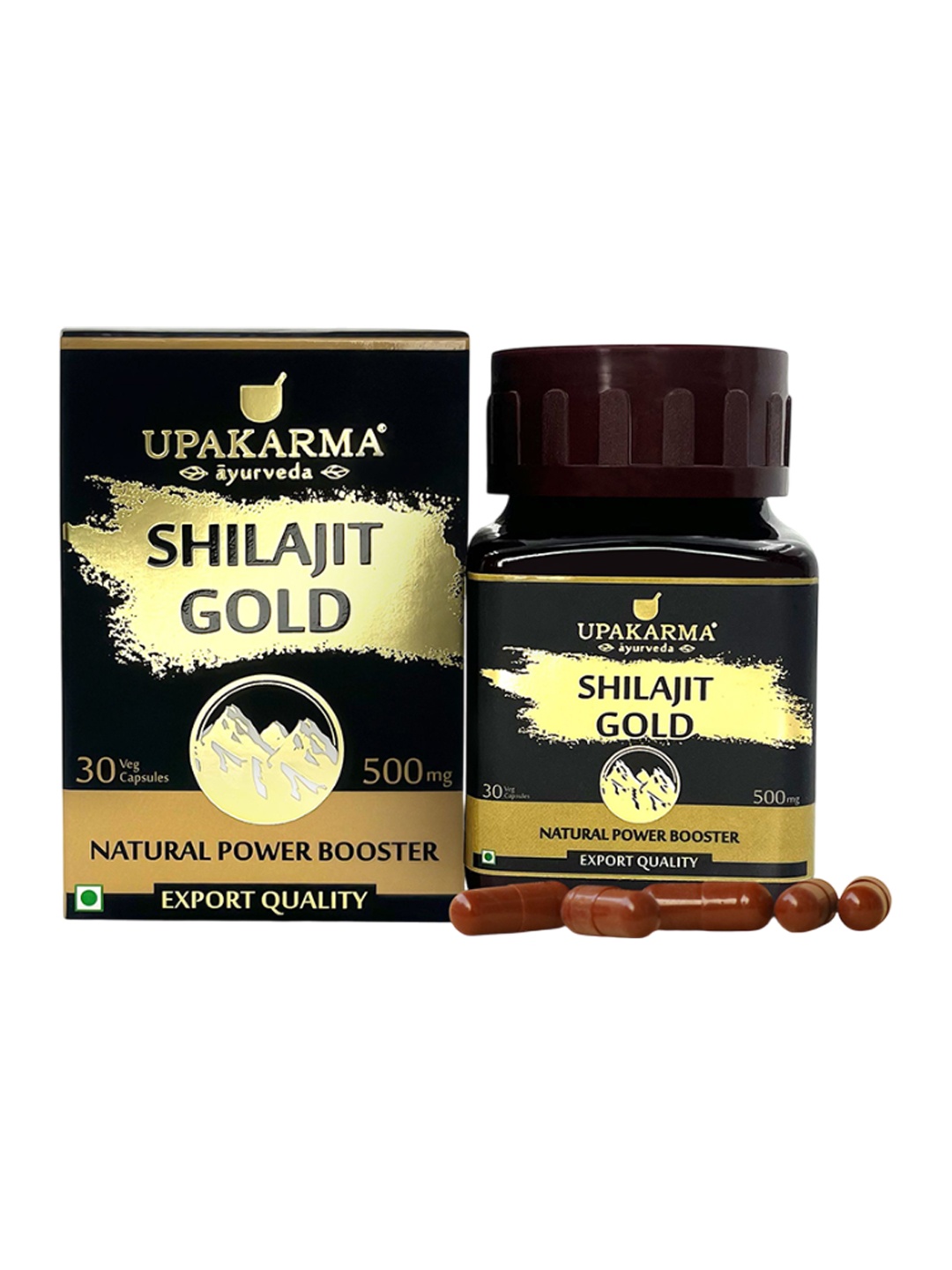 

UPAKARMA Shilajit Gold Capsules - 30 Capsules, Multi