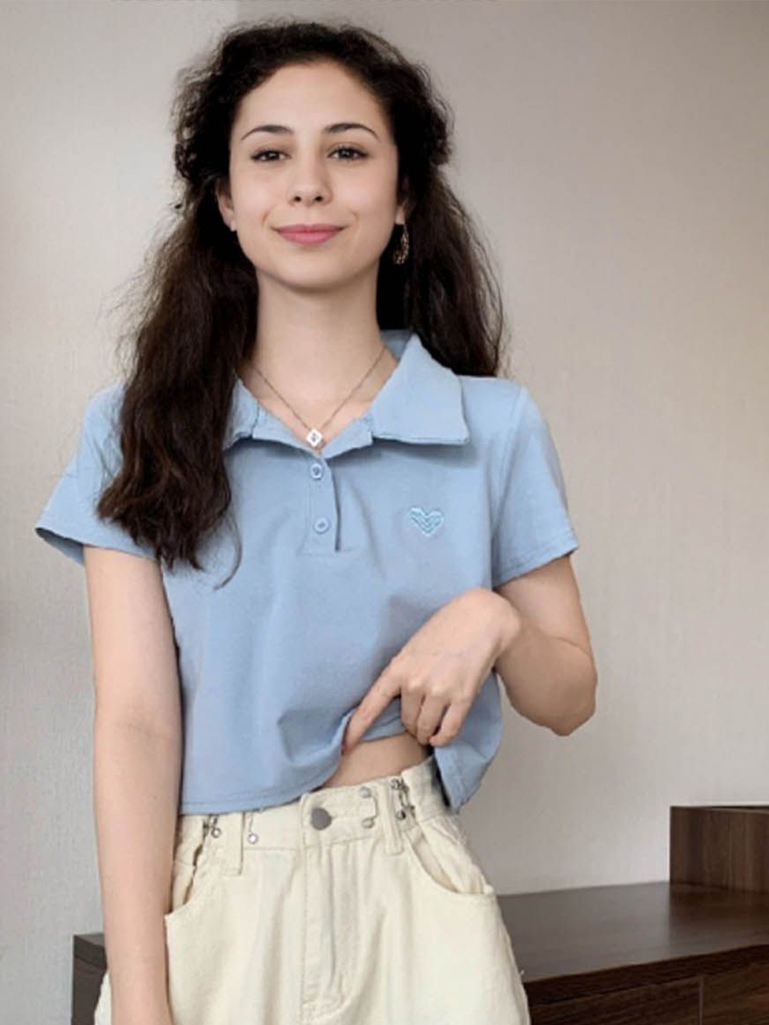 

StyleCast Women Shirt Style Top, Blue