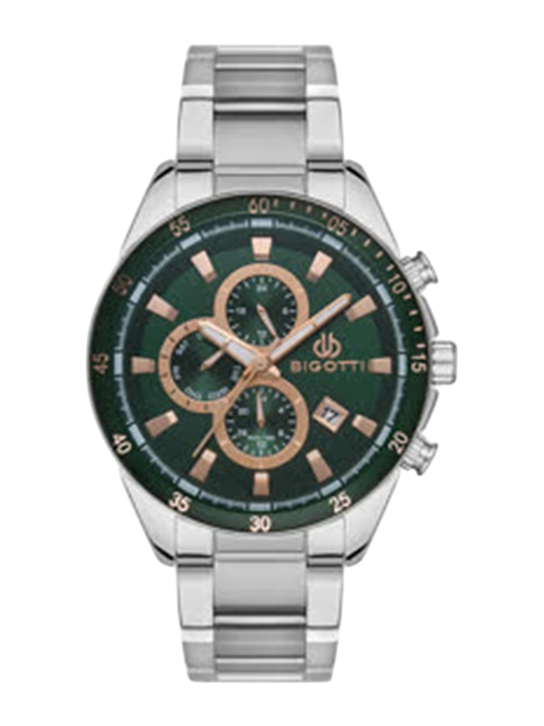 

BIGOTTI Men Dial & Stainless Steel Bracelet Style Straps Analogue Watch BG.1.10416-5, Green