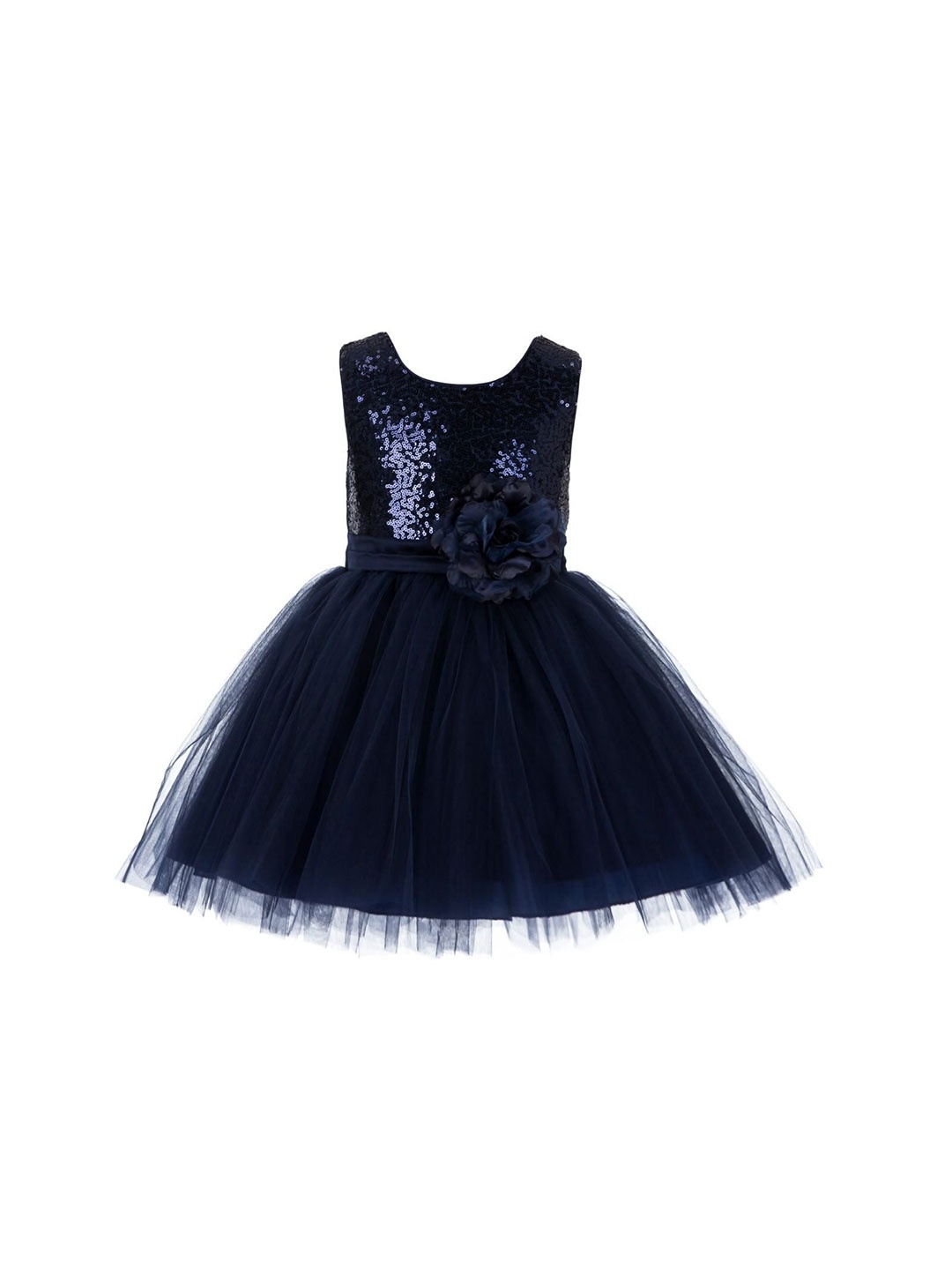 

Wow Princess Girls Embellished Net Gown Dress, Navy blue