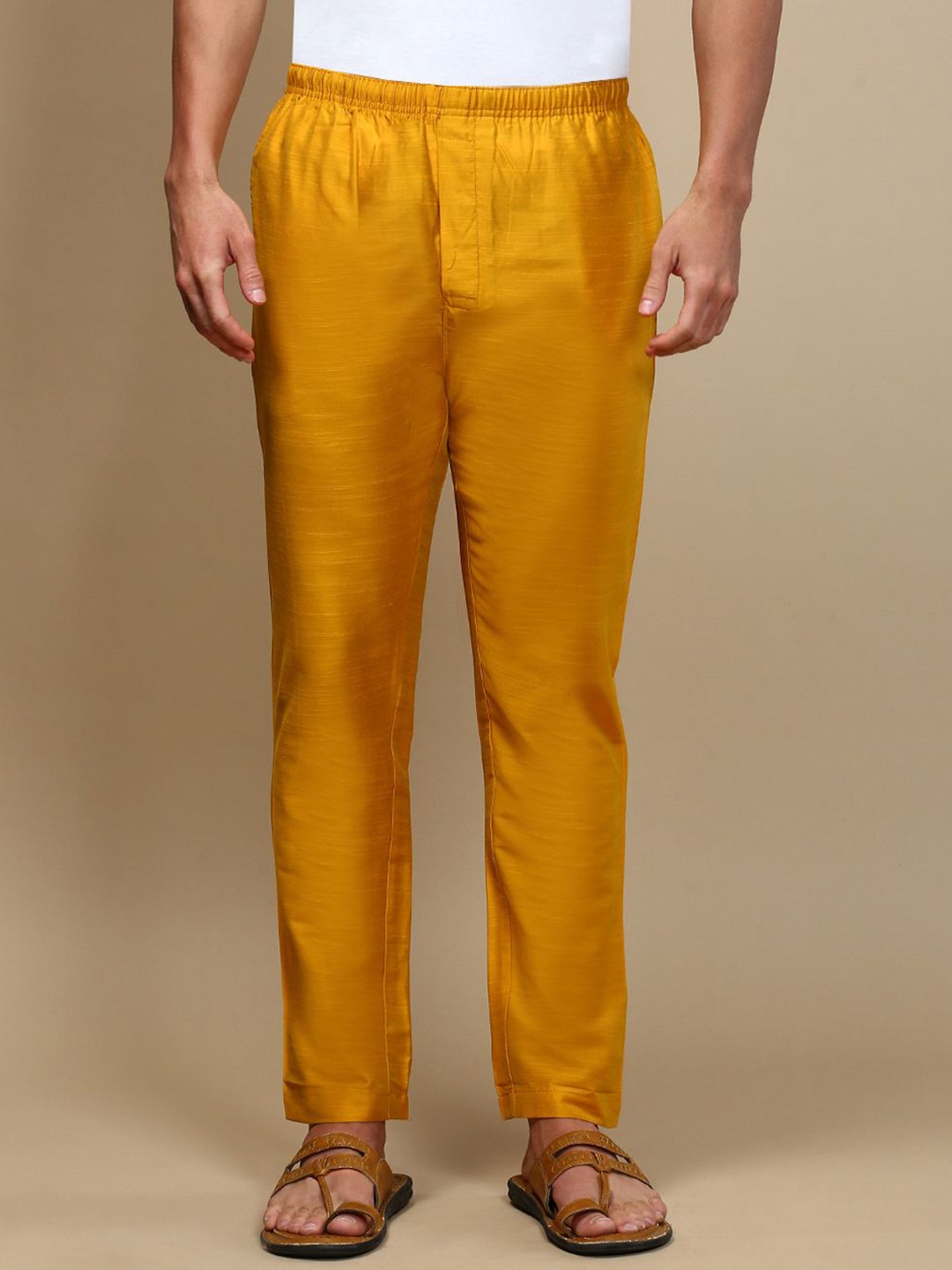 

WHITE HEART Men Mid-Rise Pyjamas, Yellow