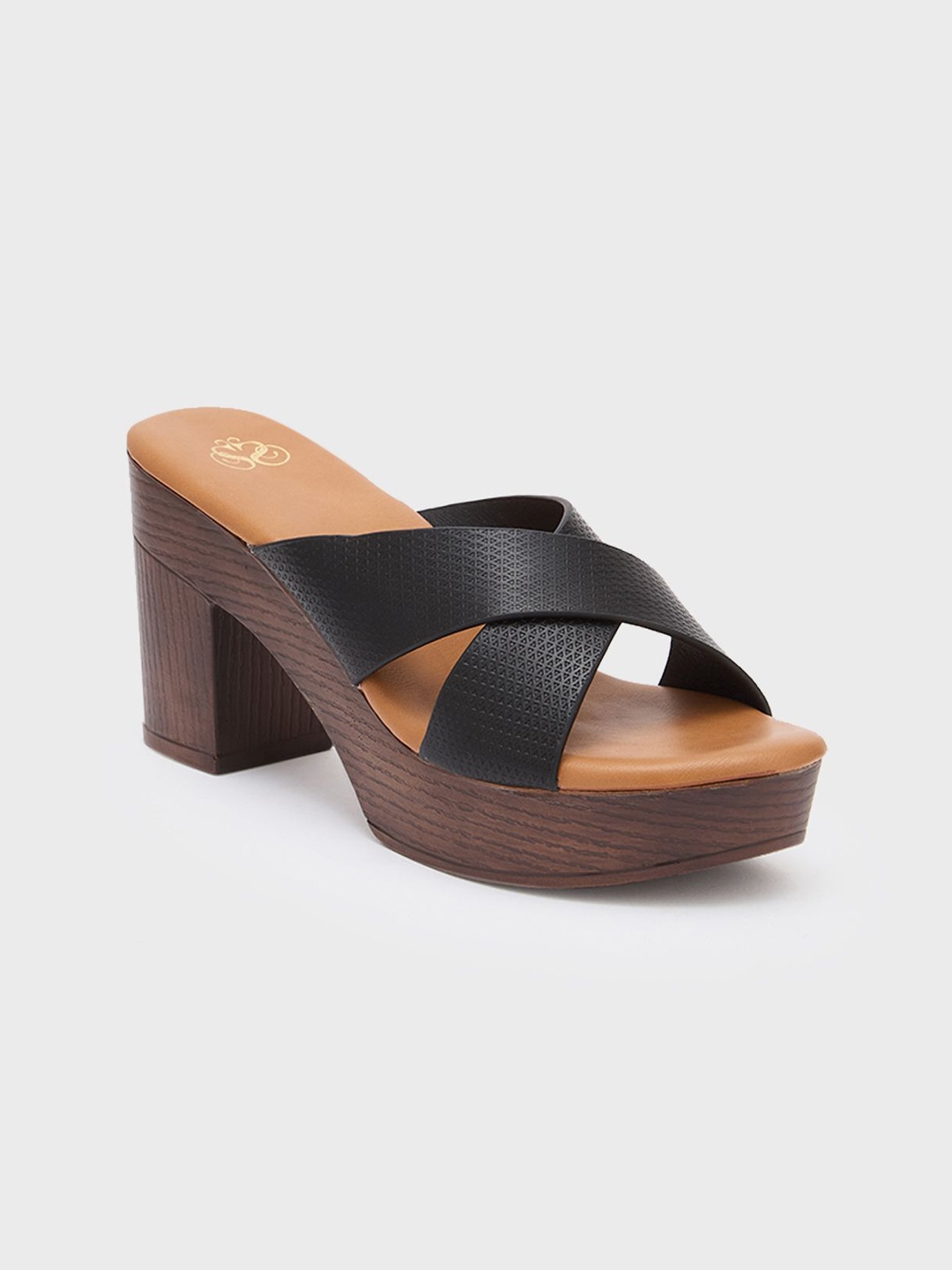 

Sole To Soul Women Block Heel Sandals, Black