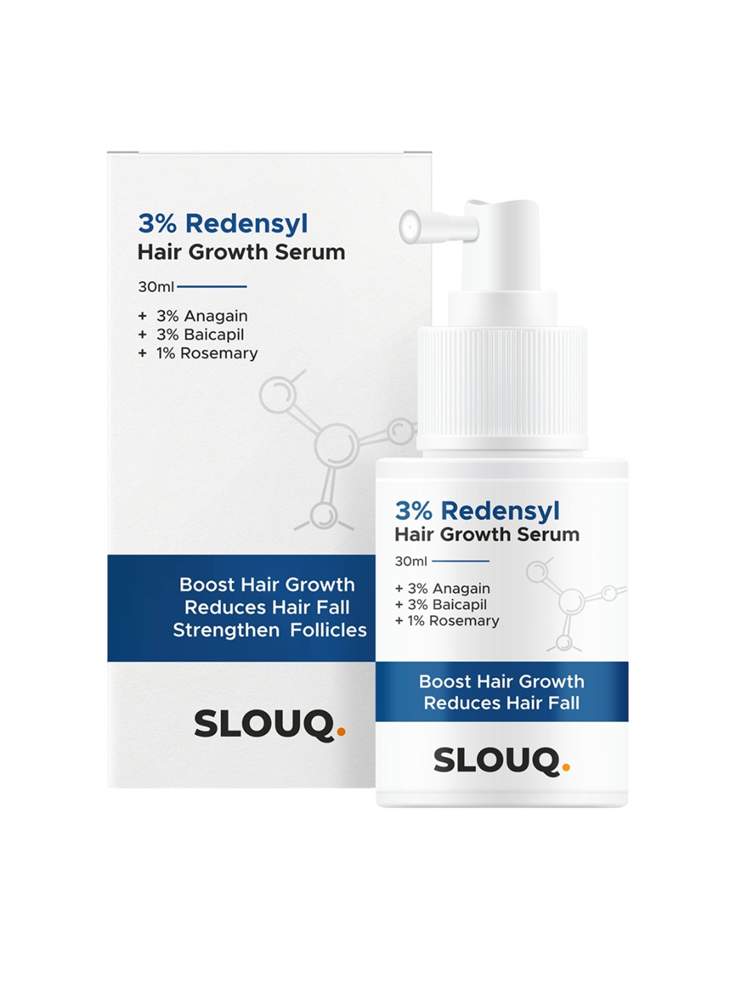 

Slouq 3% Redensyl Hair Growth Serum- 30 ml, Transparent