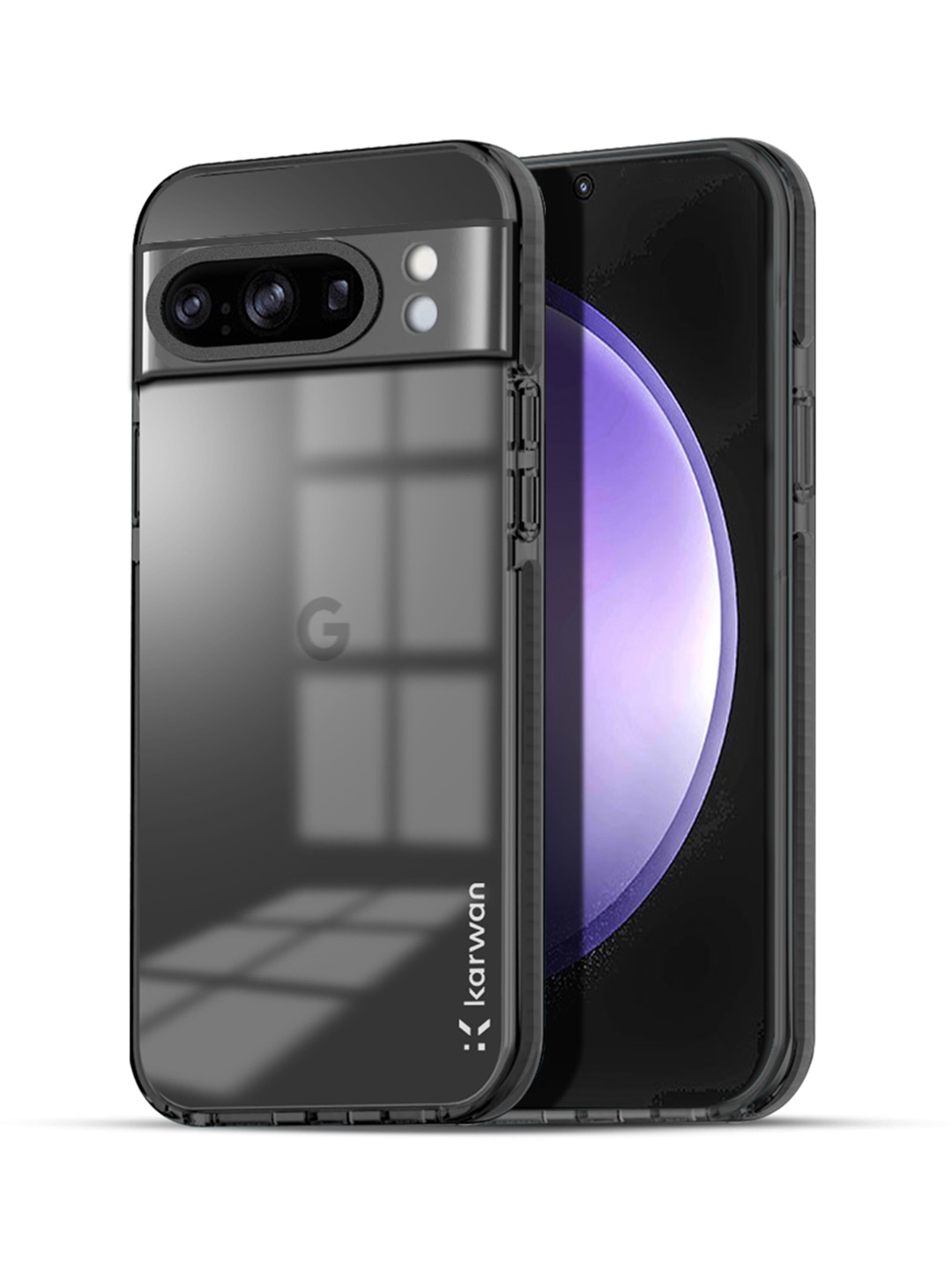 

Karwan Solid Google Pixel 8 Pro Back Case, Black
