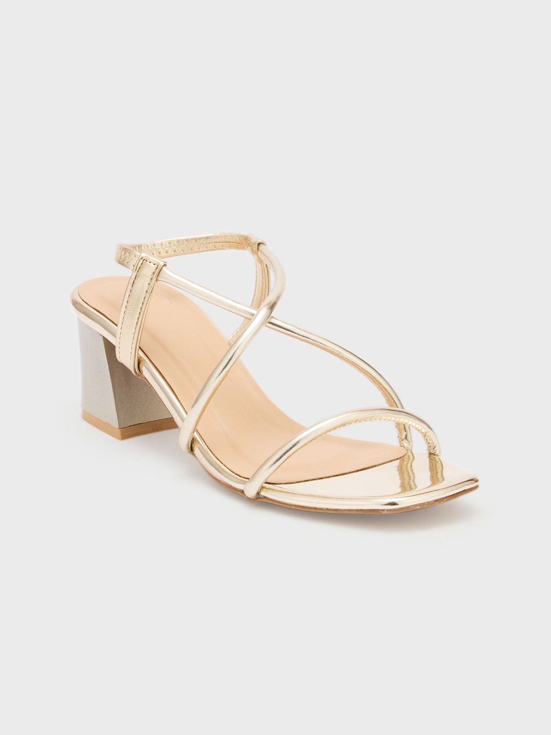 

Sole To Soul Block Sandals, Gold