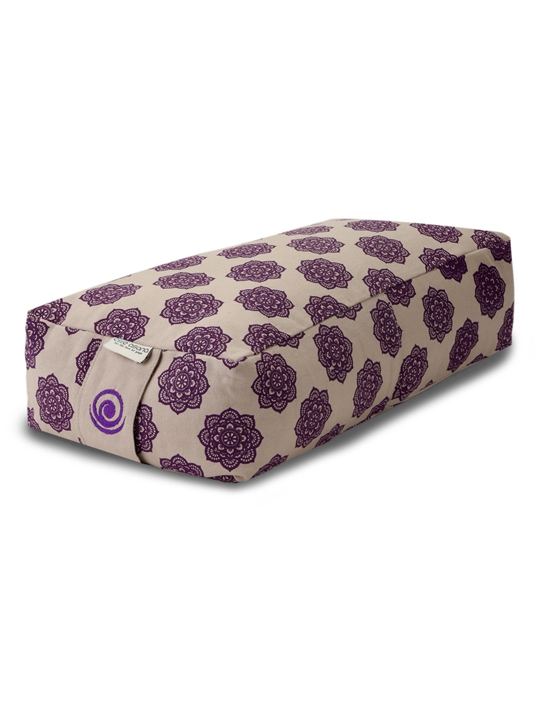 

Core Asana Beige & Violet Floral Printed Cotton Orthopaedic Rectangular Mini Bolster