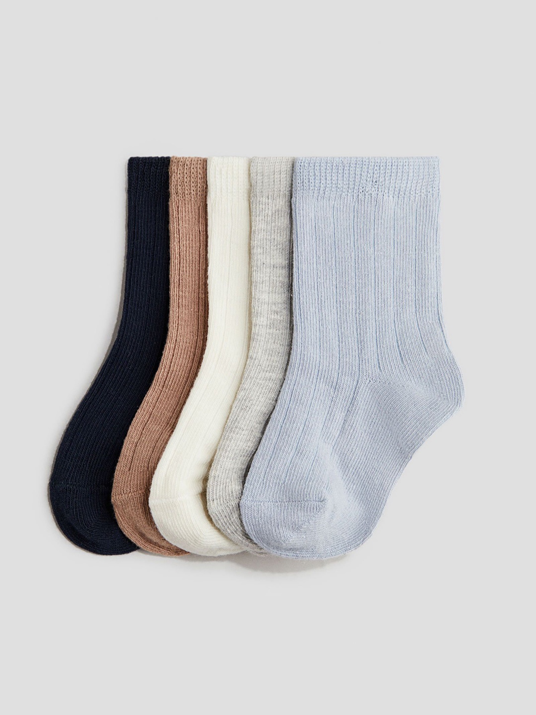 

H&M 5-Pack Knitted Socks, Blue