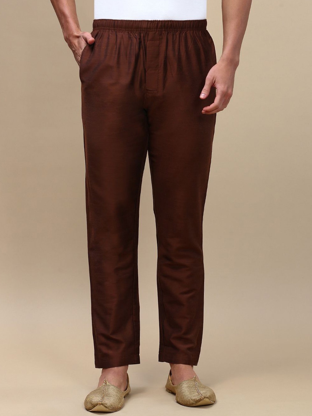 

WHITE HEART Men Mid-Rise Pyjamas, Brown