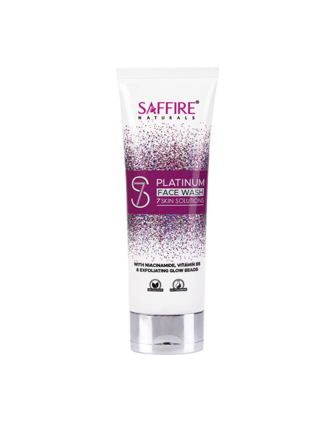 

Saffire Naturals S7 Platinum Bright & Glowing Skin Face Wash- 100 ml, Transparent