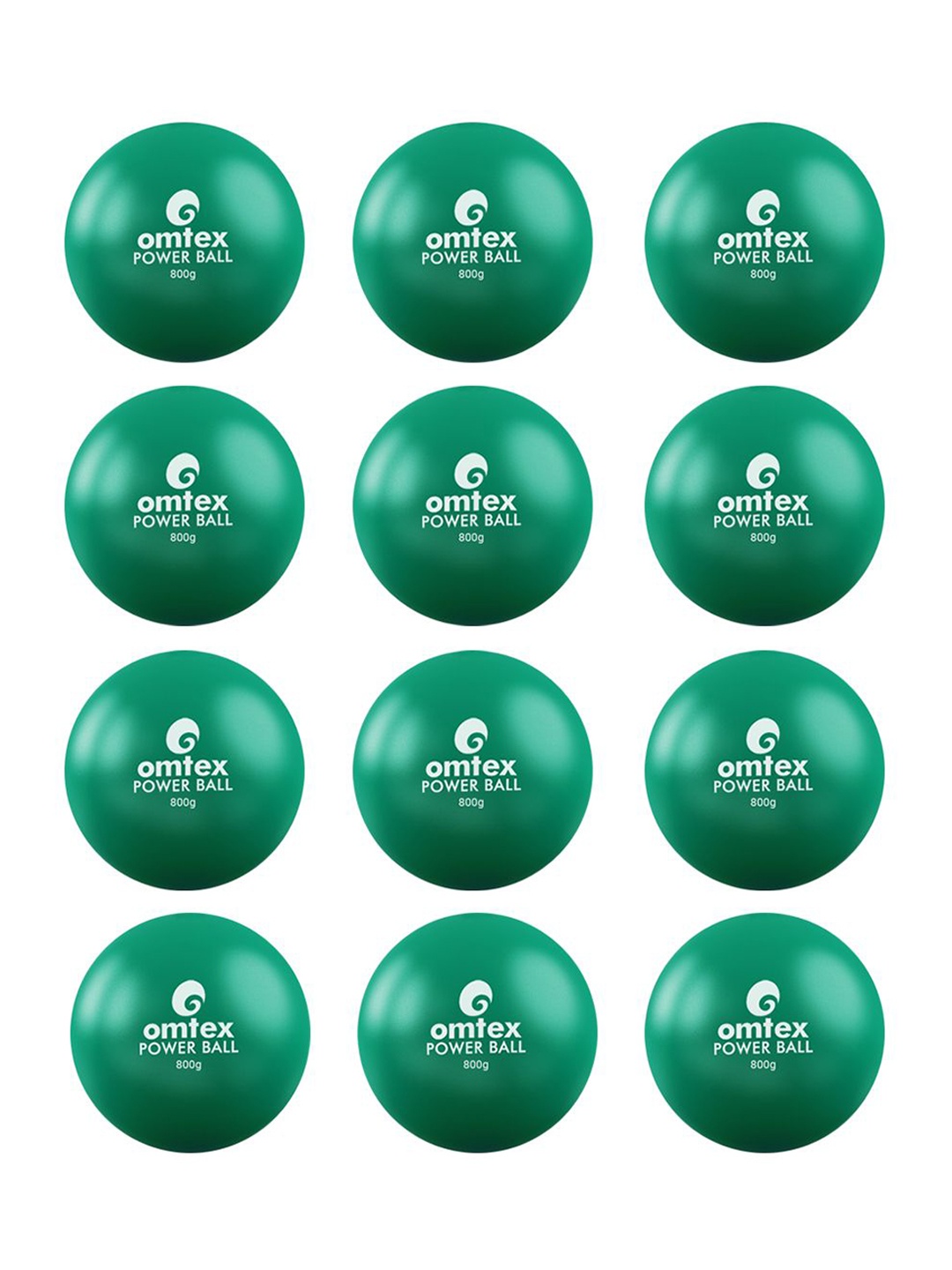 

Omtex Pack of 6 Power Ball, Green