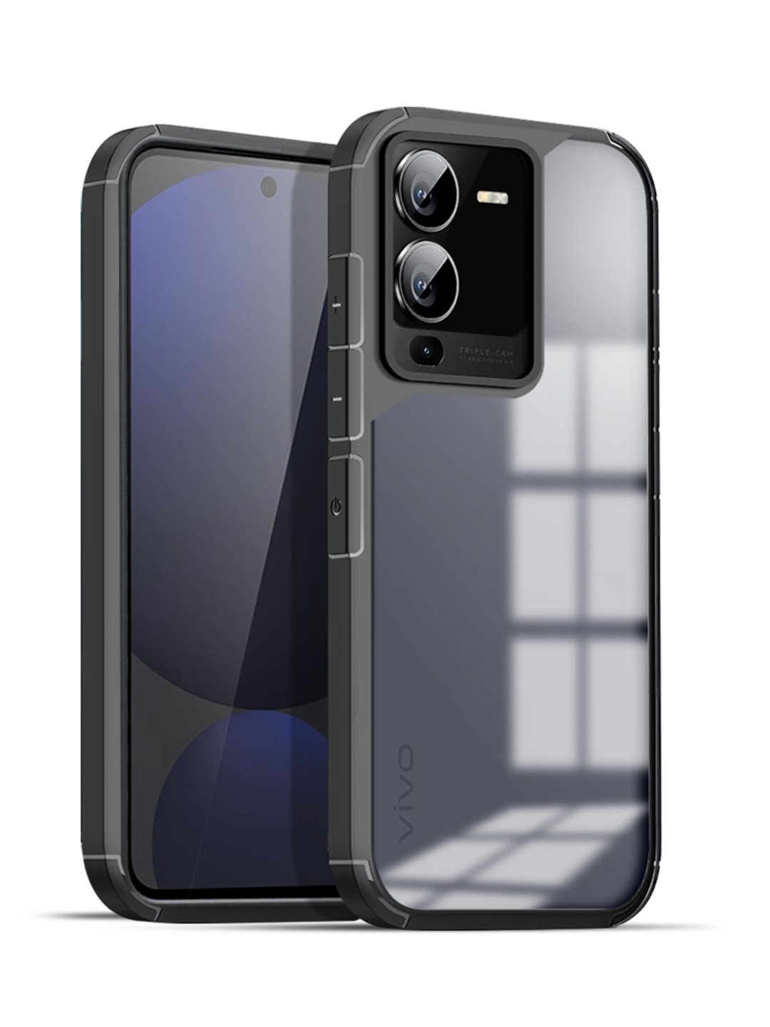 

Karwan Solid Printed Back Case Mobile Accessories, Black