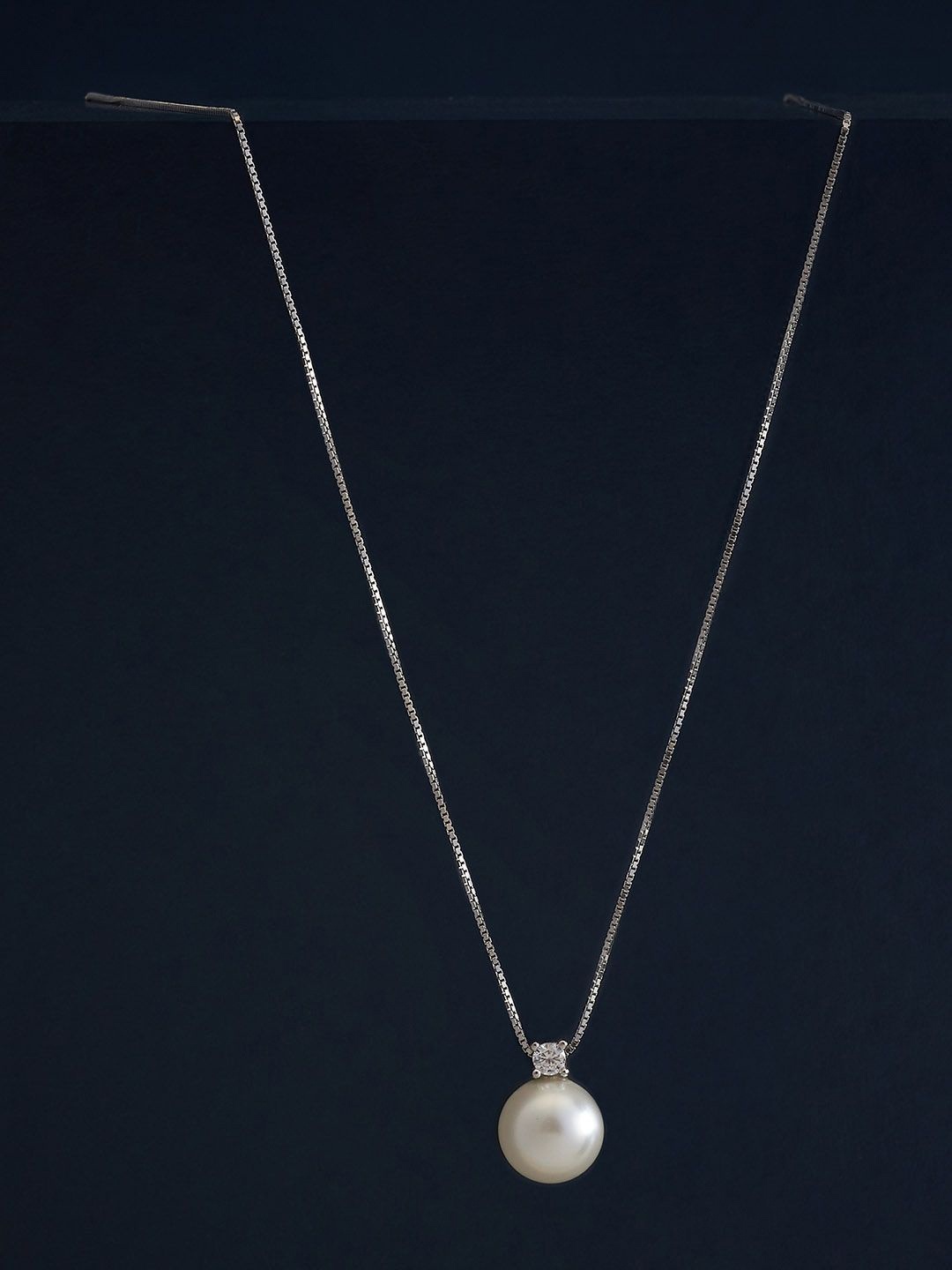 

Kushal's Fashion Jewellery 92.5 Silver Rhodium-Plated Contemporary Pendants