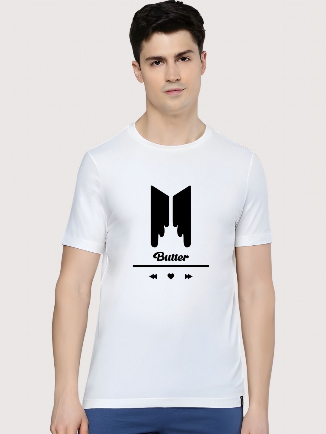

Moda Rapido Men Graphic Printed Round Neck Cotton Relaxed Fit T-shirt, White