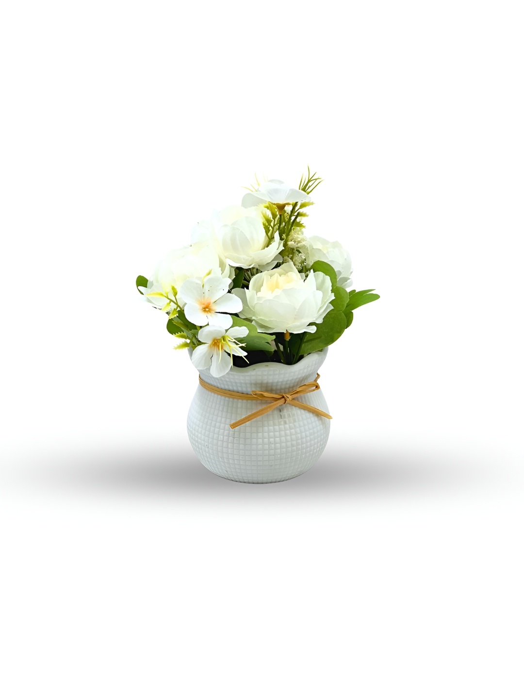 

Myntra Elegant Homes White & Cream Jasmine & Peony Artificial Plant With Pot
