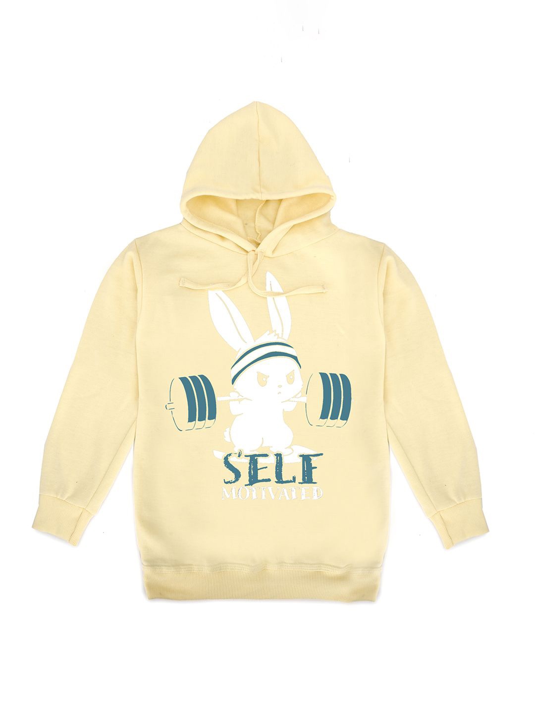 

Fabvio Plus Unisex Kids Printed Hooded Sweatshirt, Cream