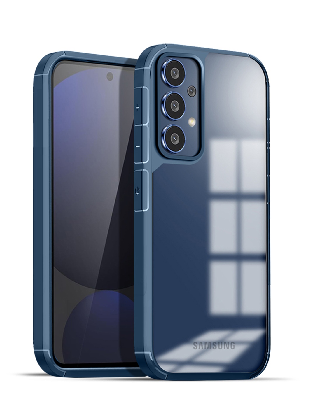 

Karwan Solid Samsung A33 Shockproof Bumper Back Case, Blue