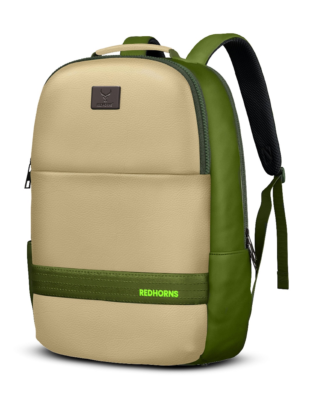 

REDHORNS Unisex Backpack with Anti-Theft, Beige