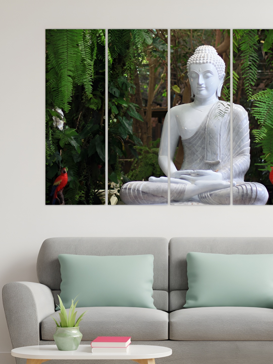 

Inephos Off White 4 Piece Canvas Wall Paintings