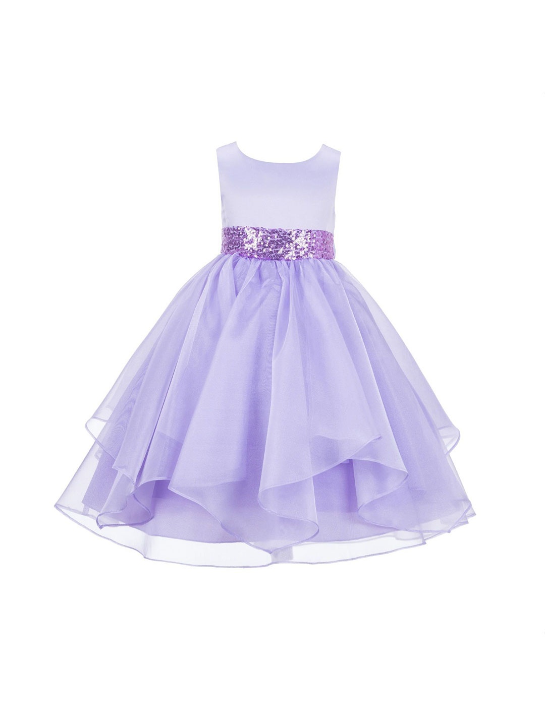 

Wow Princess Girls Sequined Detail Net Gown Maxi Dress, Lavender