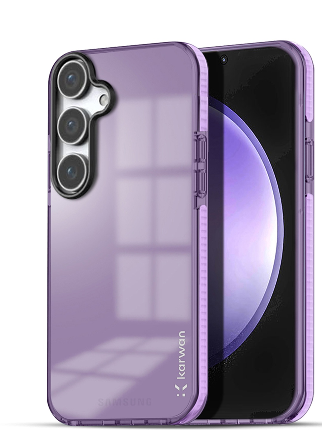 

Karwan Solid Samsung A55 Back Case, Purple