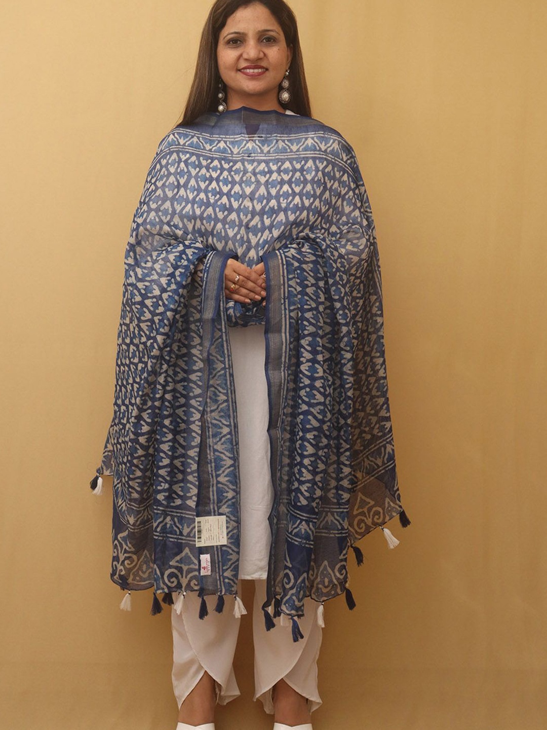 

Luxurionworld Ethnic Motifs Printed Dupatta, Blue