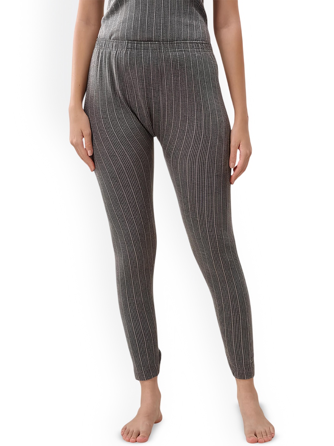 

BAESD Women Cotton Legging Warmer Thermal Bottoms, Grey