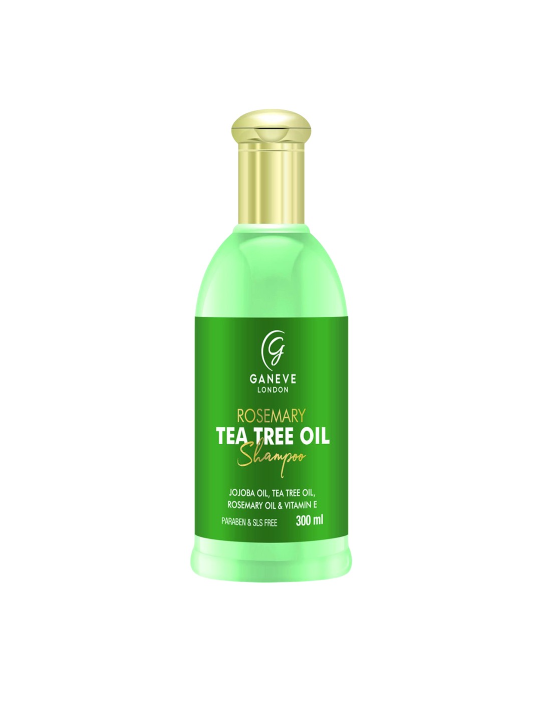 

Ganeve London Rosemary, Tea Tree Shampoo- 300 ml, Green