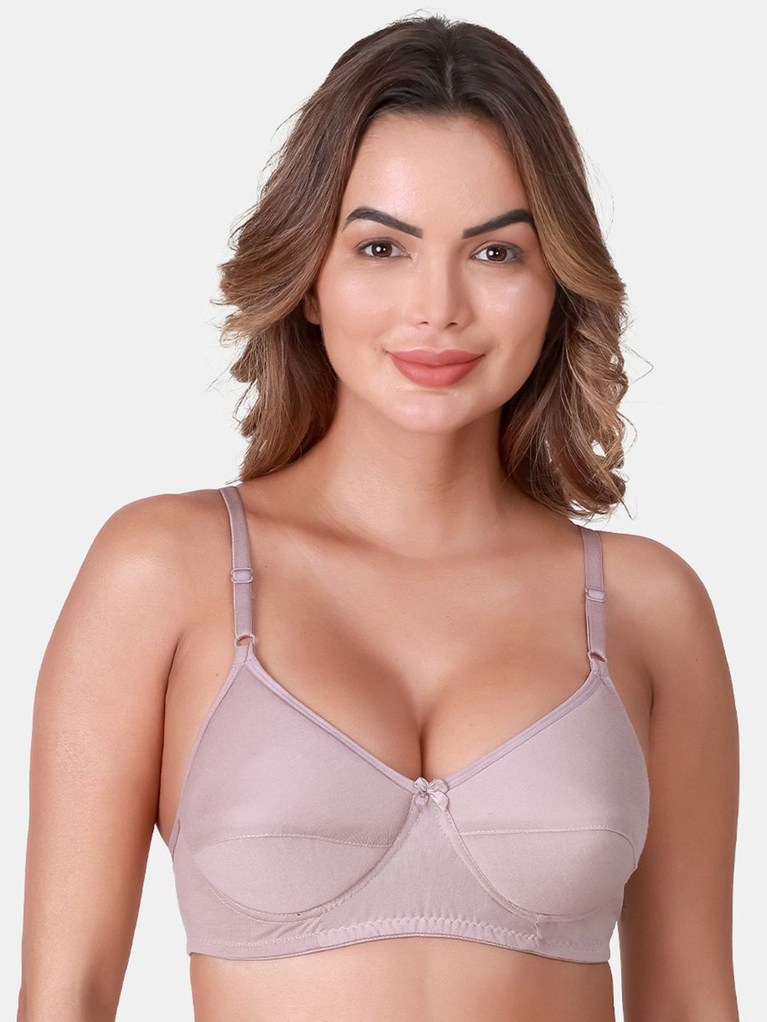 

SKDREAMS Women Cut and Sew Medium Coverage Heavily Padded Bra, Grey