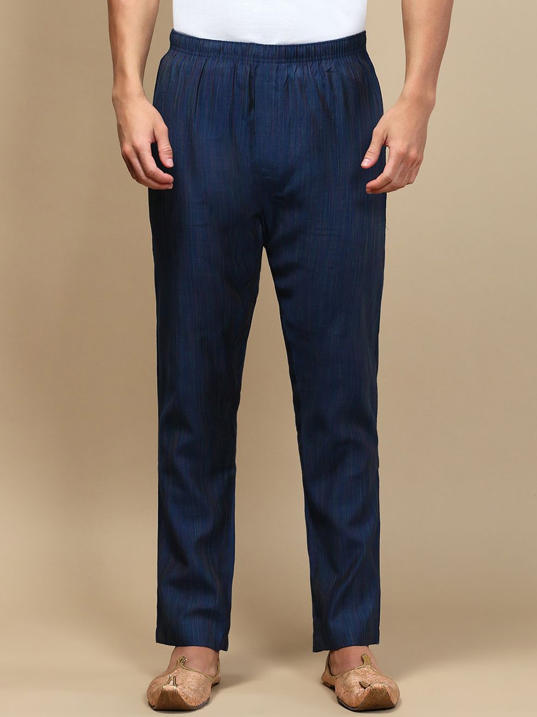 

WHITE HEART Men Mid-Rise Pyjamas, Navy blue