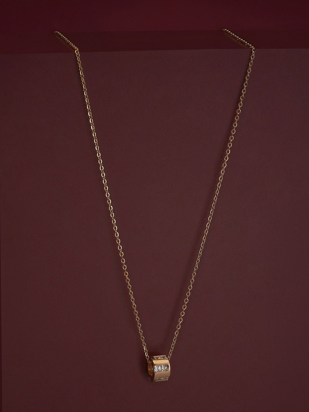 

Kushal's Fashion Jewellery 92.5 Silver Rose Gold-Plated Contemporary Pendants