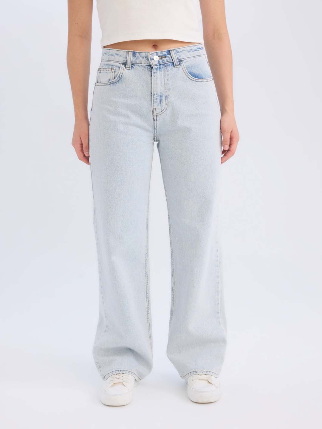 

DeFacto Women Regular Fit Trousers, Grey