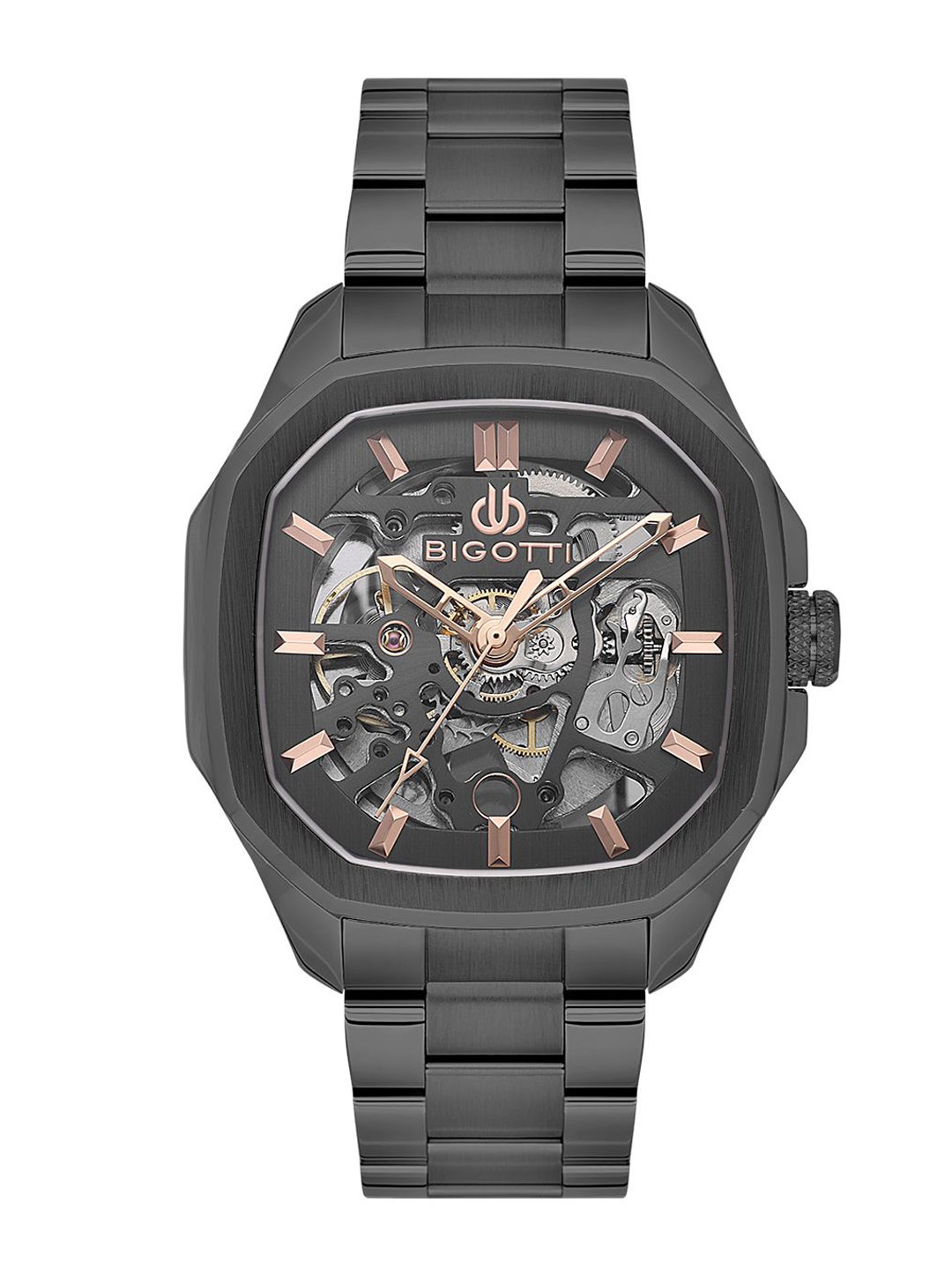 

BIGOTTI Men Dial & Stainless Steel Bracelet Style Straps Analogue Watch BG.1.10596-5, Grey