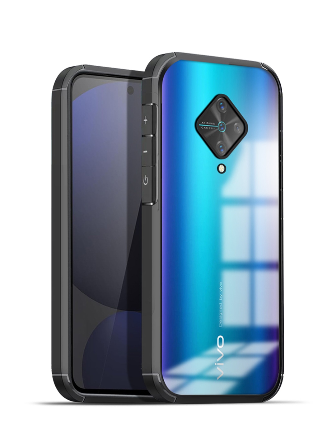 

Karwan Solid Vivo S1 Pro Impact Resistant Back Case, Transparent