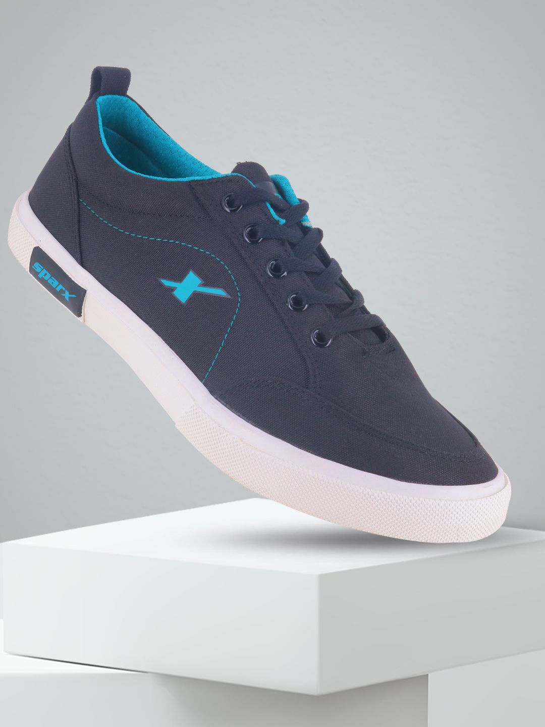 

Sparx Men Slip-On Round Toe Lace-Ups Sneakers, Black