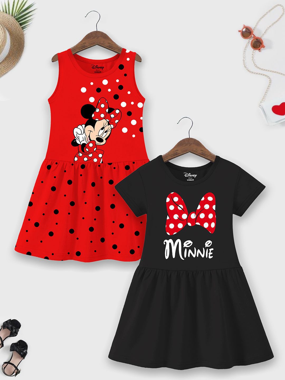 

Disney By Miss and Chief Print A-Line Dress, Black