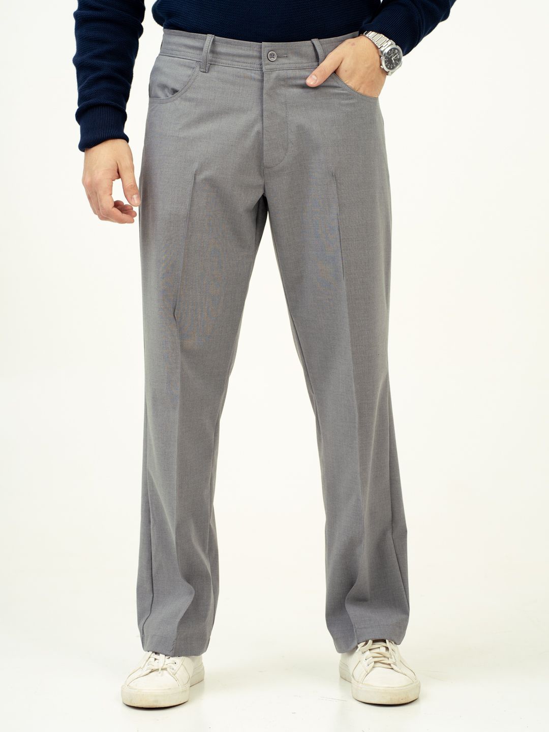 

The Pant Project Men Relaxed Fit Pintuck Pants, Grey