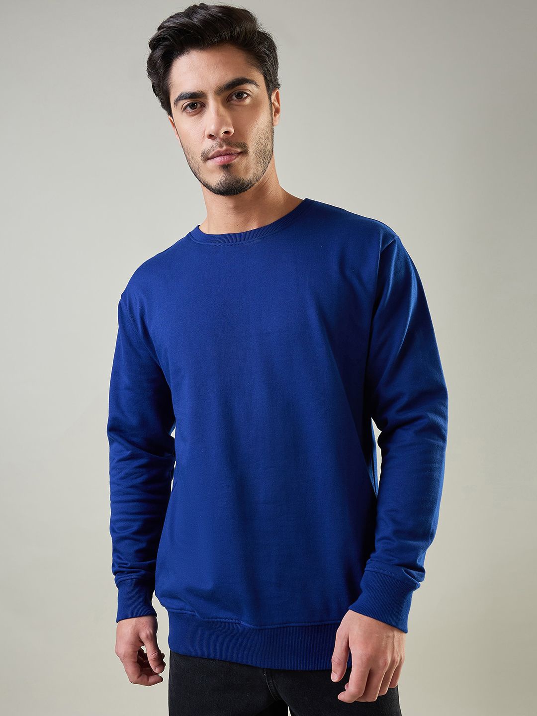 

Supa Men Cotton Sweatshirt, Blue