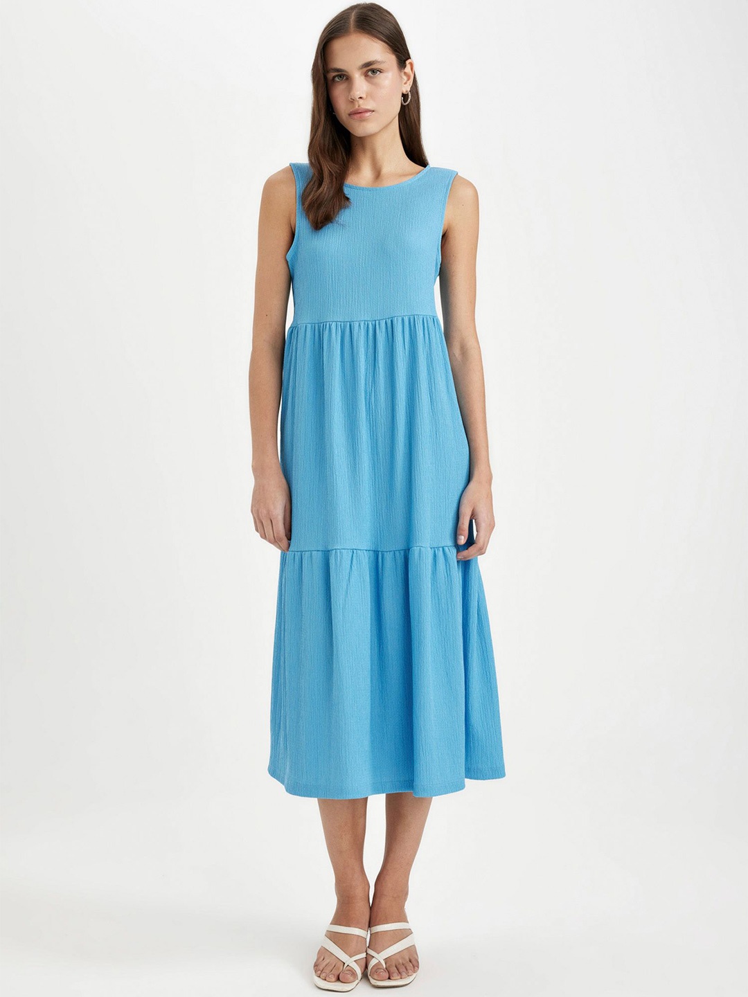 

DeFacto A-Line Midi Dress, Na