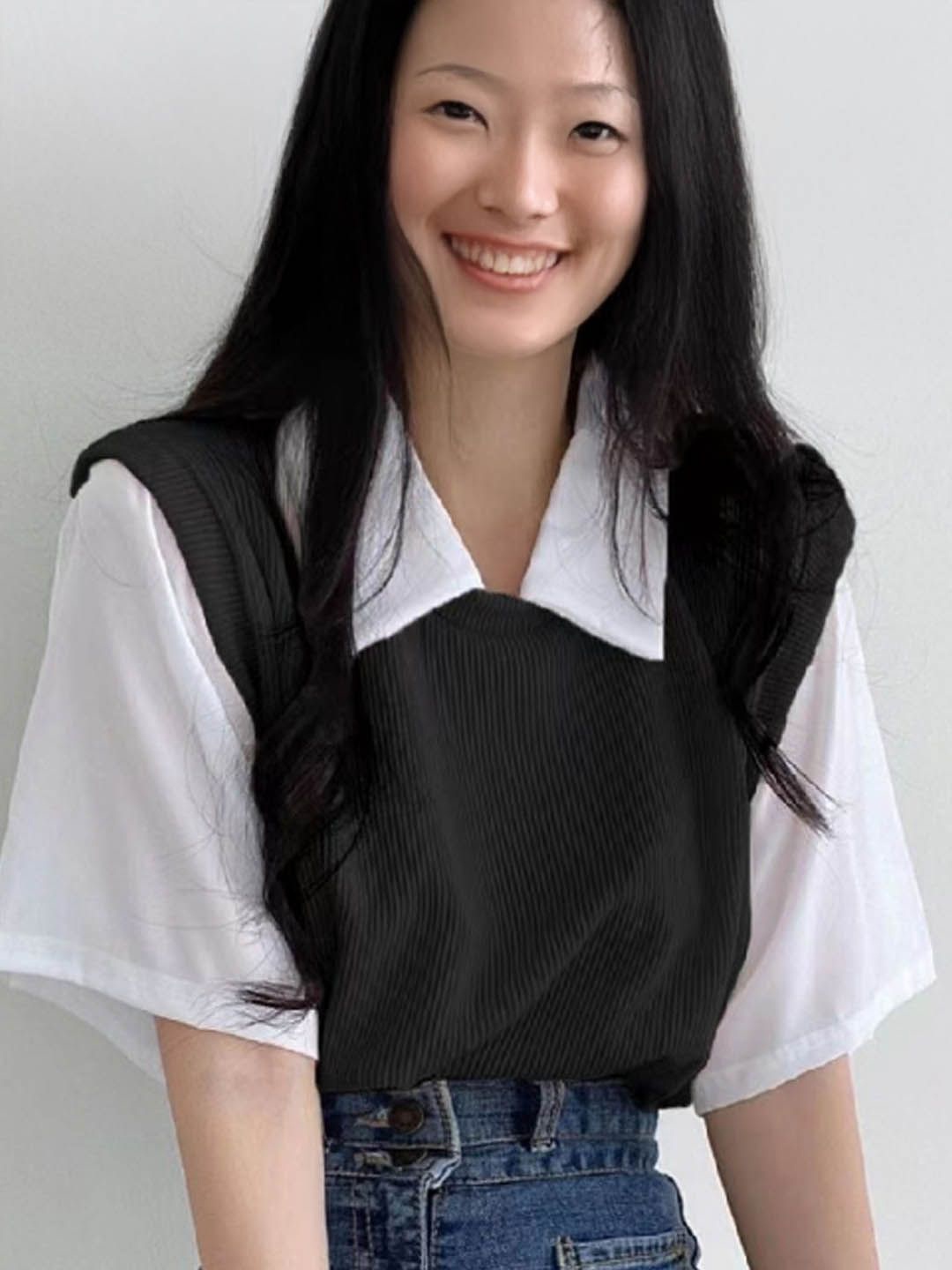 

StyleCast Women Kimono Sleeve Top, Black