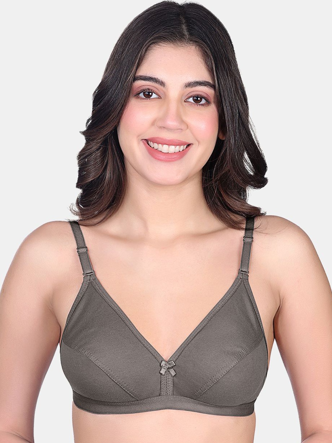 

SKDREAMS Women Medium Coverage Everyday Bra, Grey